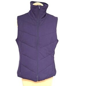vest outdoor COLDWATER CREEK XS/S purple rayon knit blend zipz